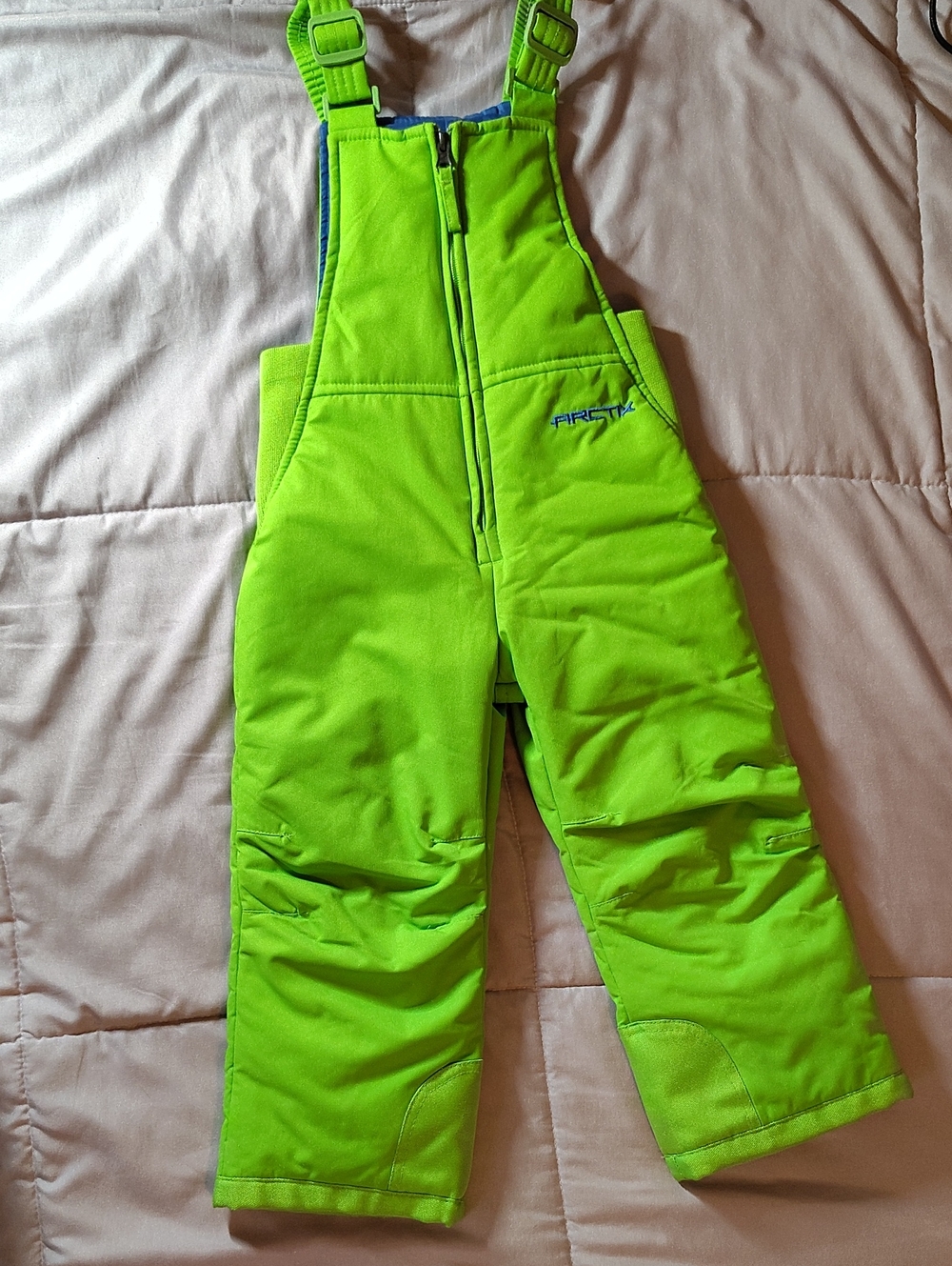 Arctix Neon Green Kids Insulated Snow Bib Overalls